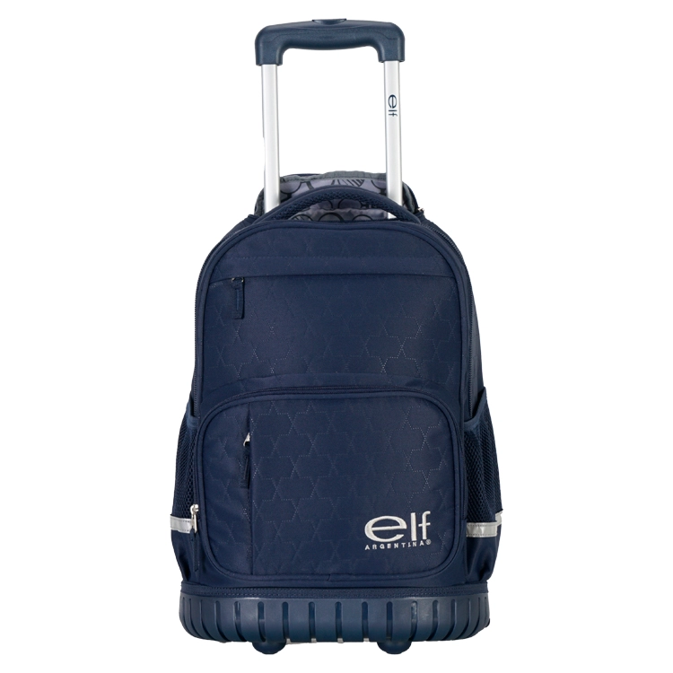 Mochila Escolar Elf 2026 1 Division Azul con Carro Art.I6460B